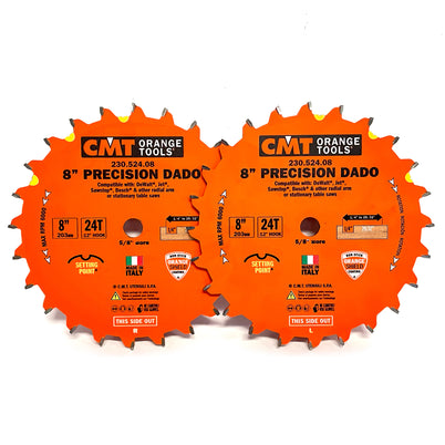 CMT Precision Dado Set - 203mm (8") - 5/8" bore