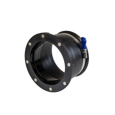 Carbatec Rubber Fitting Magnetic Dust Connector 100mm Magnet Side