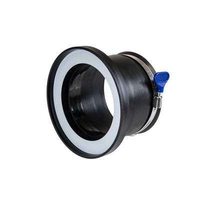 Carbatec Rubber Fitting Magnetic Dust Connector 100mm Steel Side