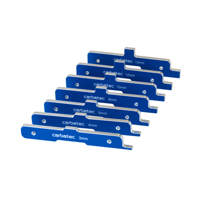 Carbatec Precision Router Setup Block 7 Piece Set