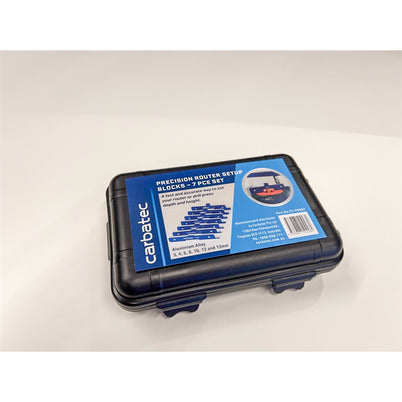 Carbatec Precision Router Setup Block 7 Piece Set