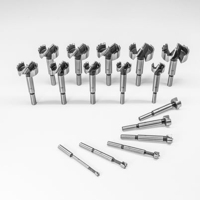 Carbatec 16 Piece Sawtooth & Forstner Combination Bit Set - Metric