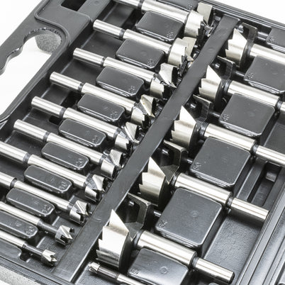 Carbatec 16 Piece Sawtooth & Forstner Combination Bit Set - Metric