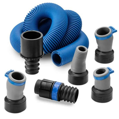 Rockler Dust Right FlexiPort Power Tool Hose Kit with Click-Connect, 3' to 12' Expandable Hose