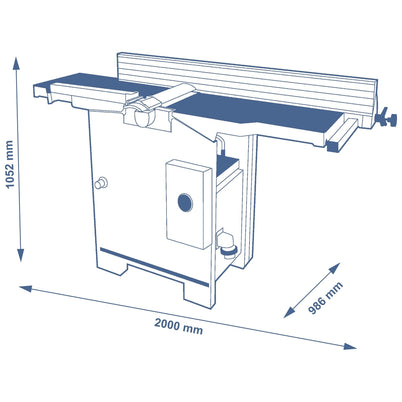 SCM FS41-Classic 410mm Thicknesser Jointer - Single Phase