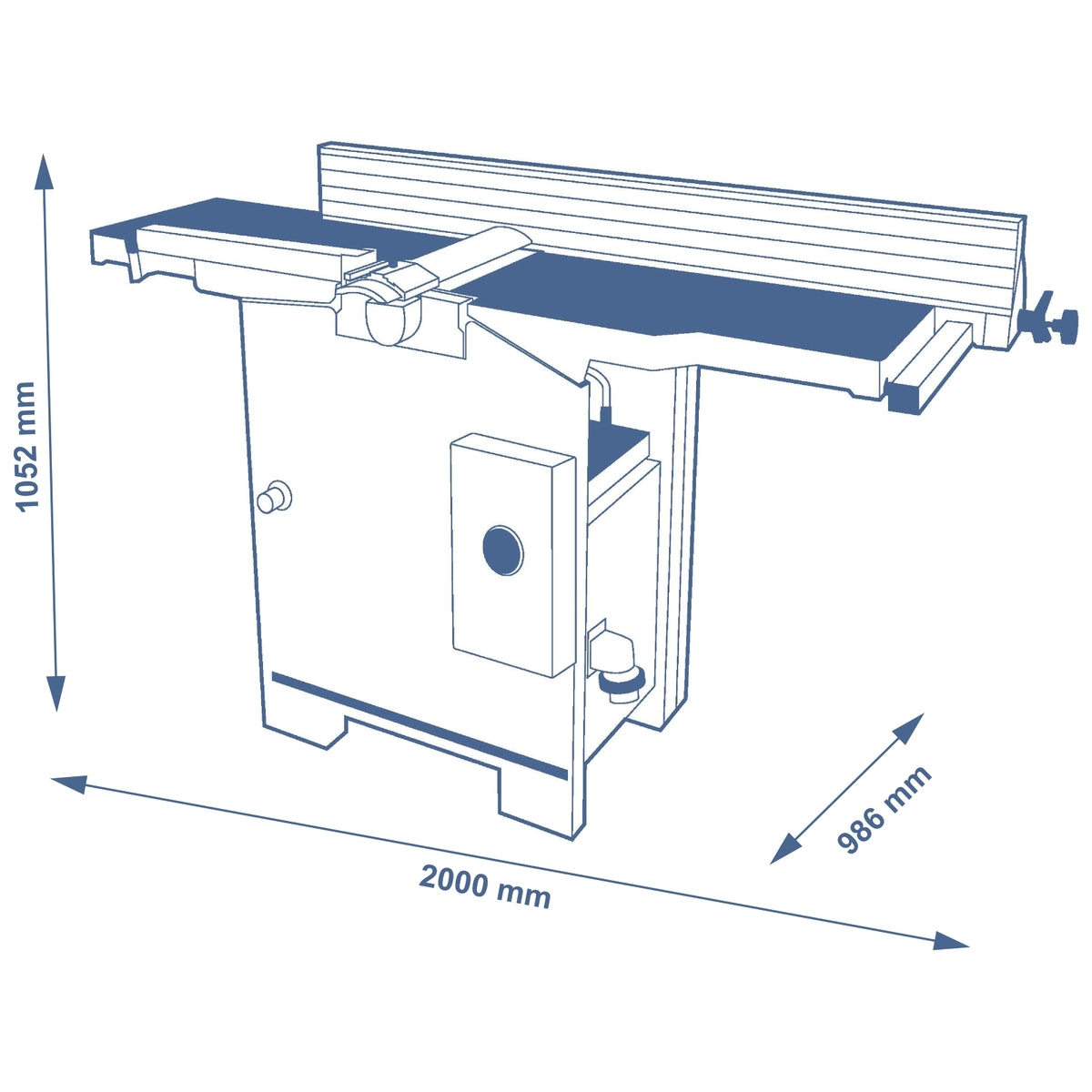SCM FS41-Classic 410mm Thicknesser Jointer - Single Phase