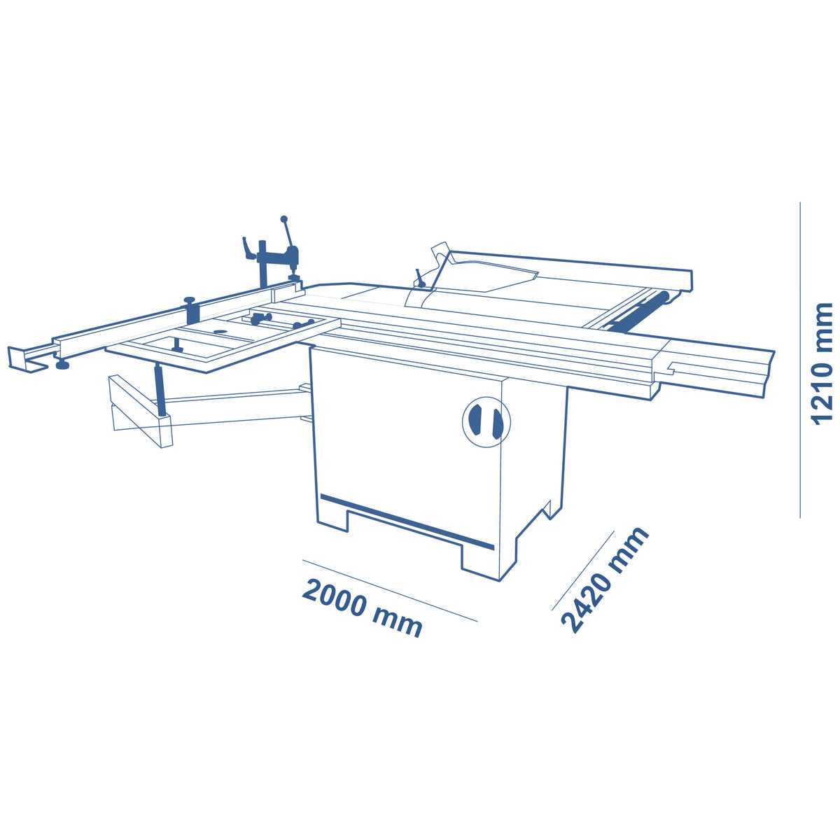 SCM SC2C Sliding Table Saw - Three phase