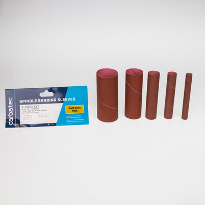 Carbatec 5Pce Sanding Sleeves 240 Grit to suit Triton TSPST450 Spindle Sander