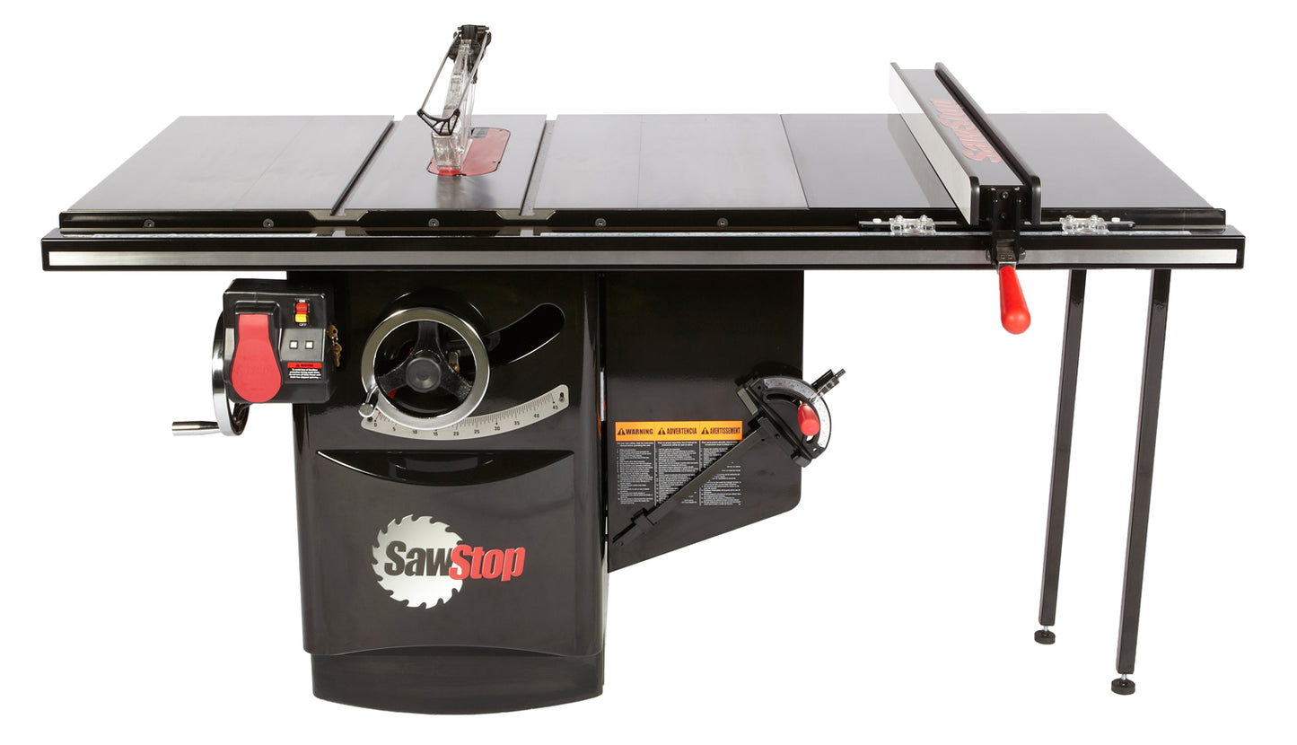 SawStop Industrial Cabinet Saw 3HP with 36" T-Glide Rail
