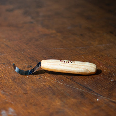 Stryi 50mm Double Bevel Spoon Carving Knife