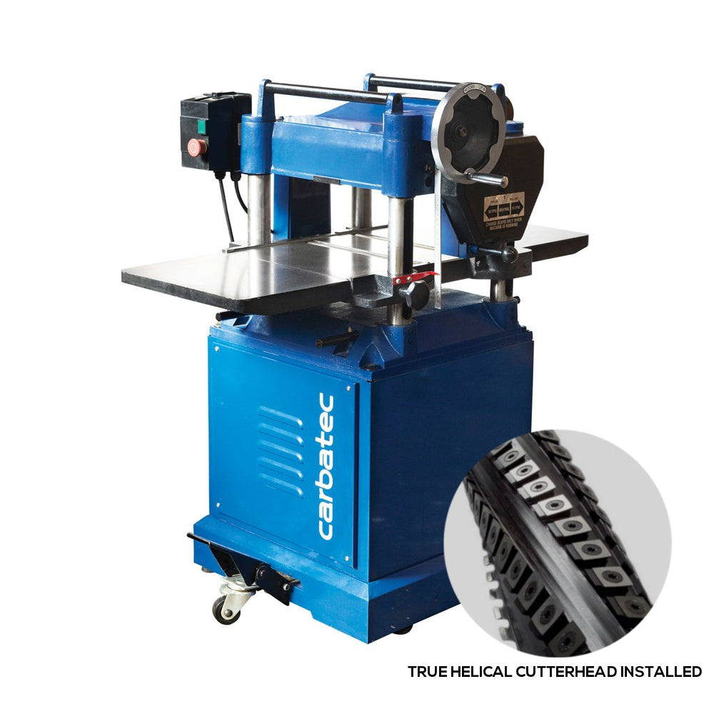Carbatec 15" Thicknesser with Helical Cutterhead